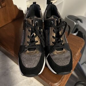 Stylish Black and Brown Sneakers